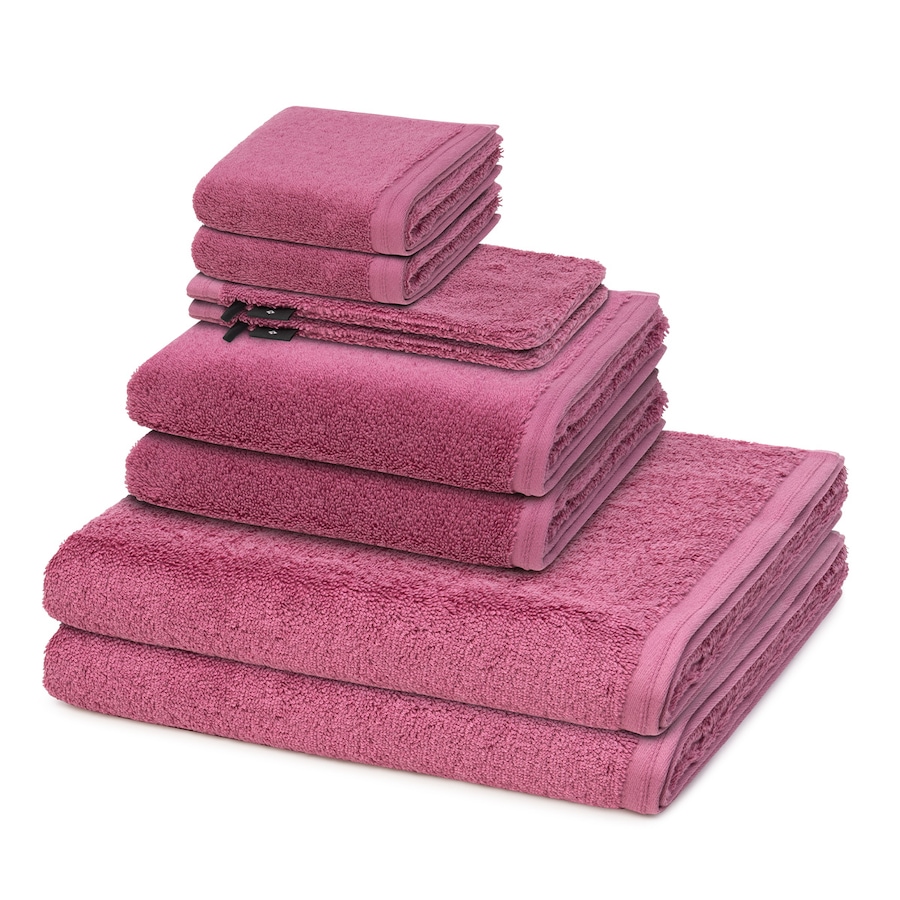 Vossen Vegan Life 8-teilig Handtuch-Set Blackberry Rosegold