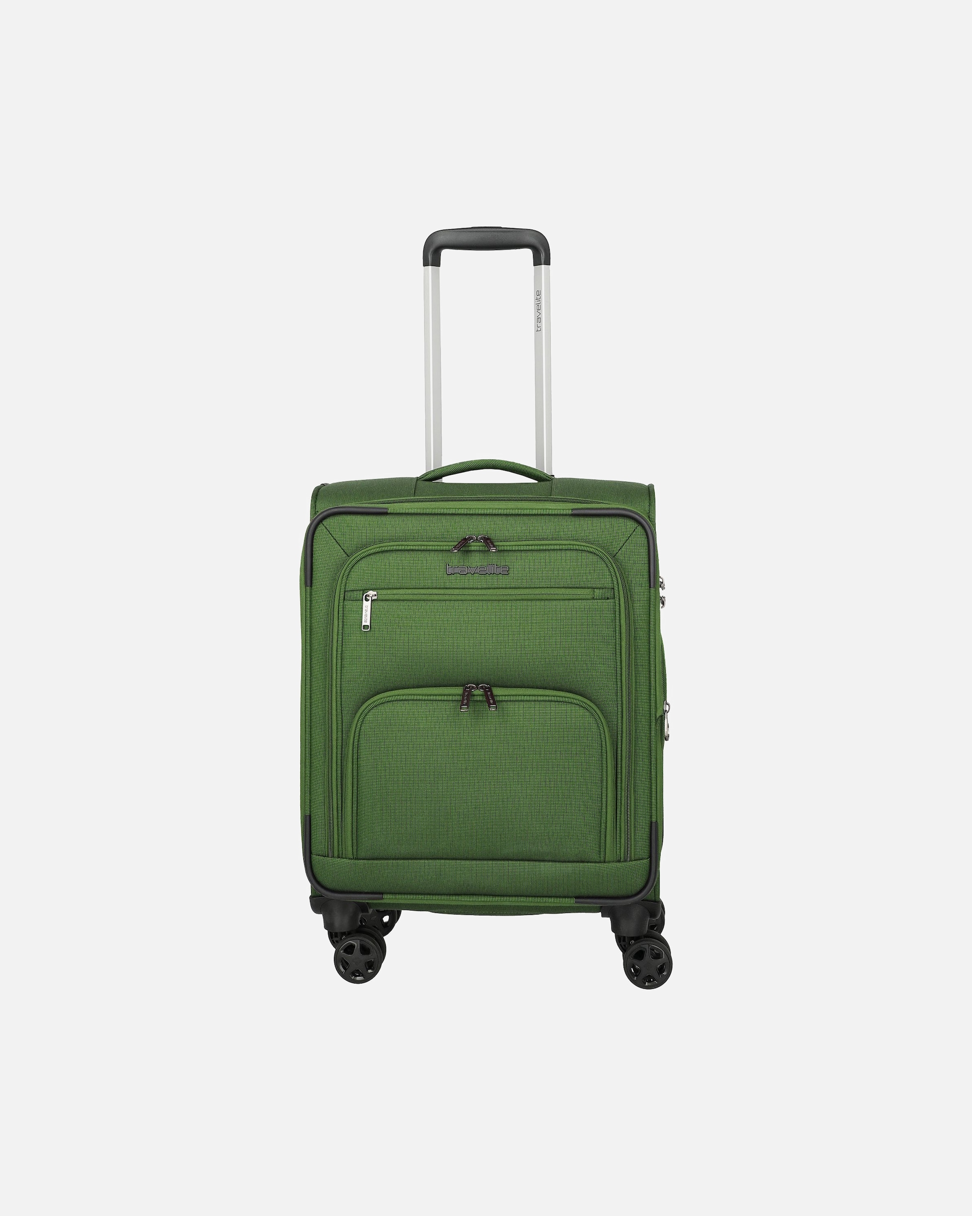 Handgepäckkoffer für Männlich Travelite Cubis 4 Rollen Kabinentrolley S 55 cm mit Dehnfalte green