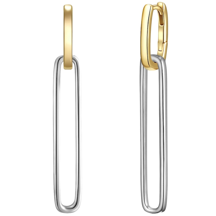 Glanzstücke München Creolen Sterling Silber in Silber/Gelbgold 44,5 mm Damen