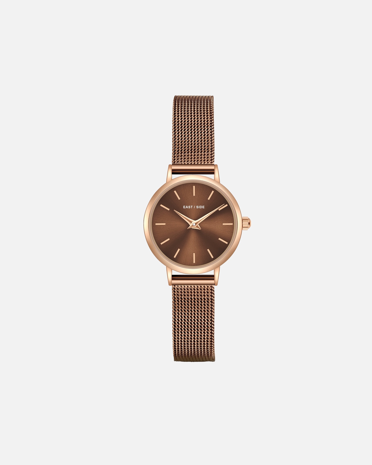 Uhr für Weiblich Eastside Uhr aus Edelstahl in Braun 24,0 mm