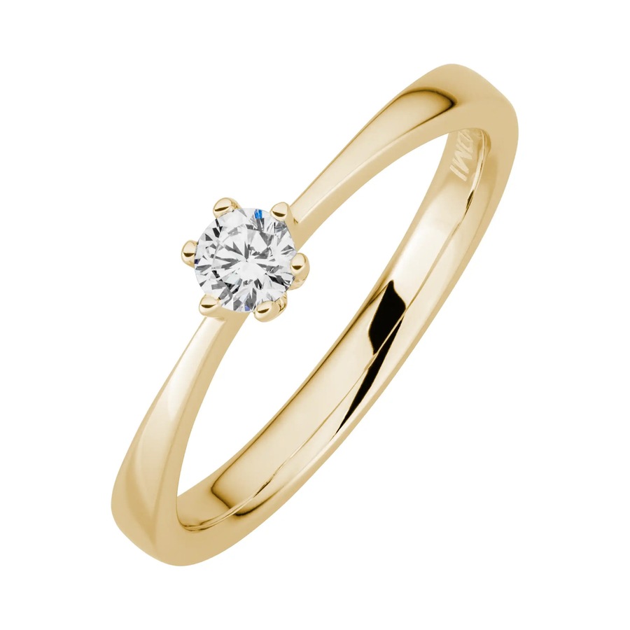 Lyomi Ring 585/- Gold Diamant Lab Grown weiß 0,20ct. 056 (17,8) Damen
