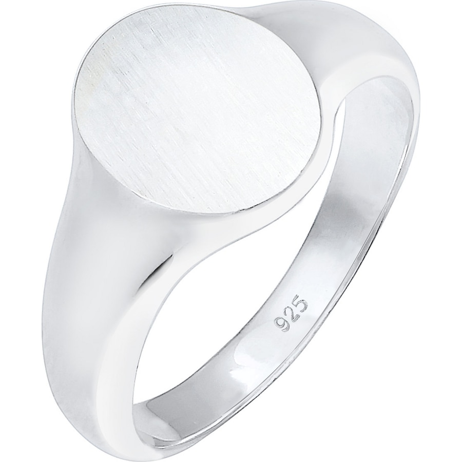 KUZZOI Basic Cool Siegelring Herren Matt 925 Silber 62