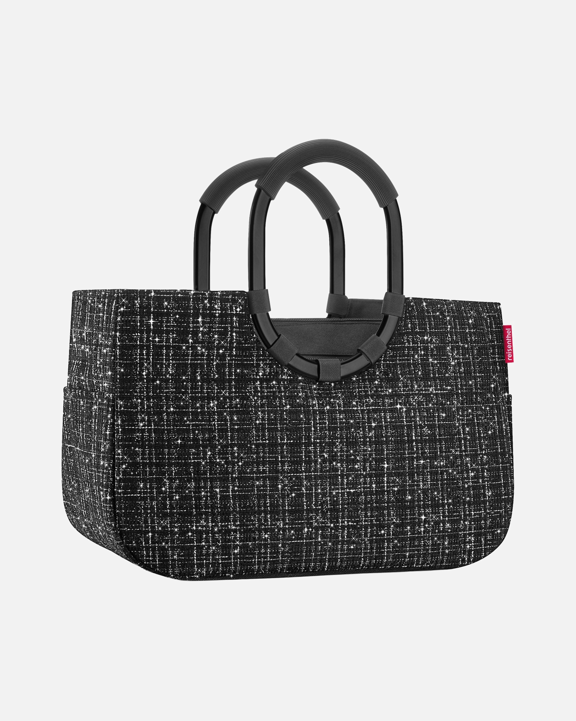 Shopper für Weiblich Reisenthel Einkaufstasche Loopshopper M Bouclé Black
