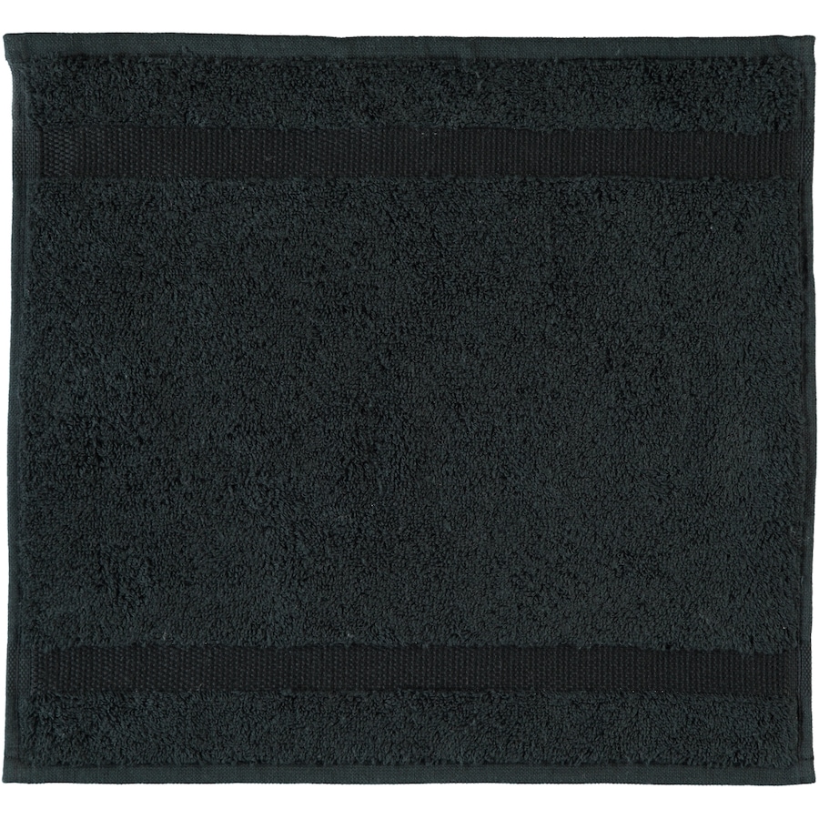 Rhomtuft Handtücher Princess schwarz - 15 Seiflappen 30x30 cm Schwarz
