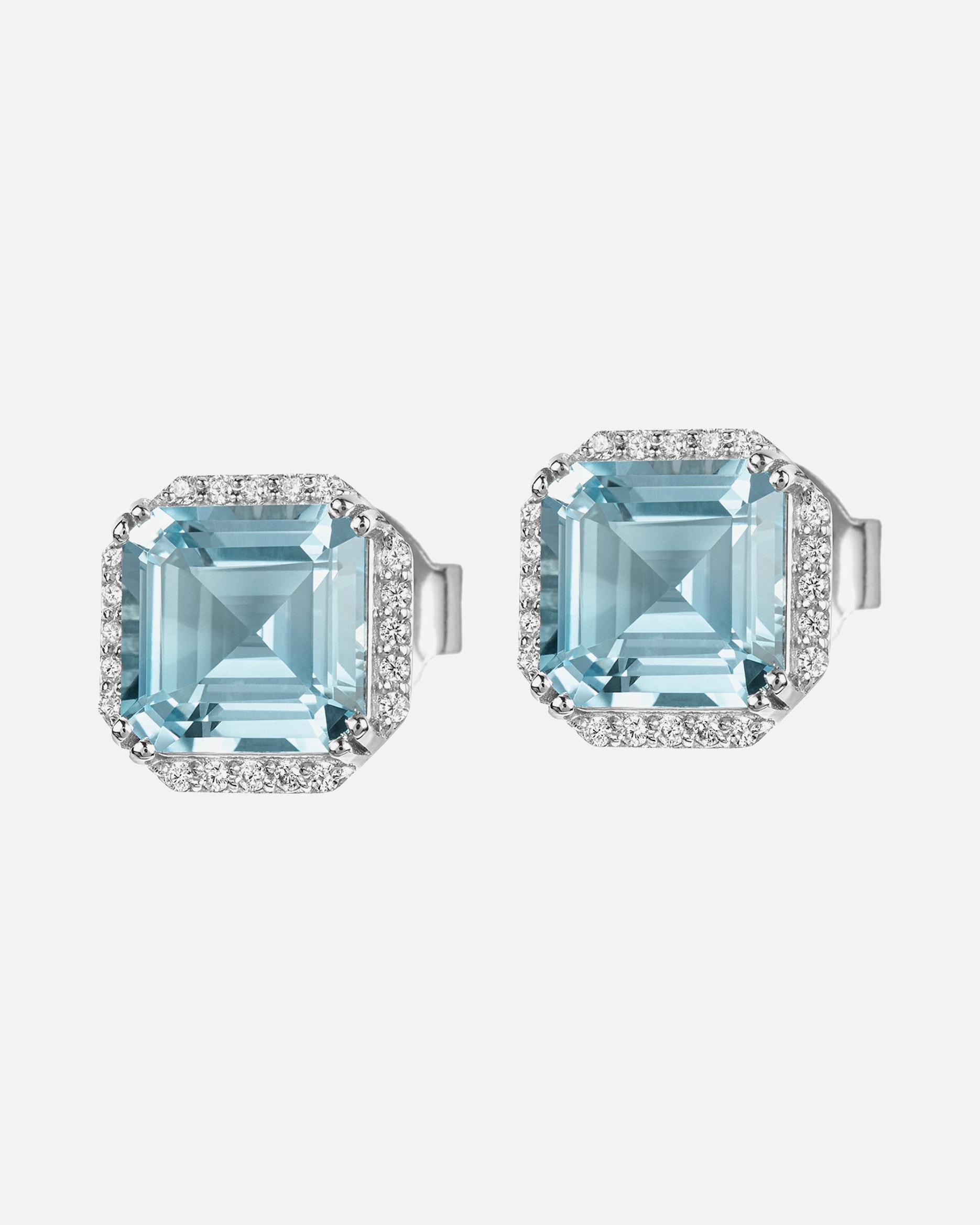 Ohrringe für Weiblich Jacques Lemans Ohrstecker 925er Silber hellblau, silber