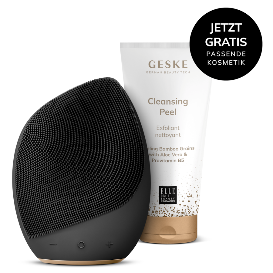 GESKE Sonic Facial Brush | 5 in 1 Farbe: Gray + Gratis Kosmetik