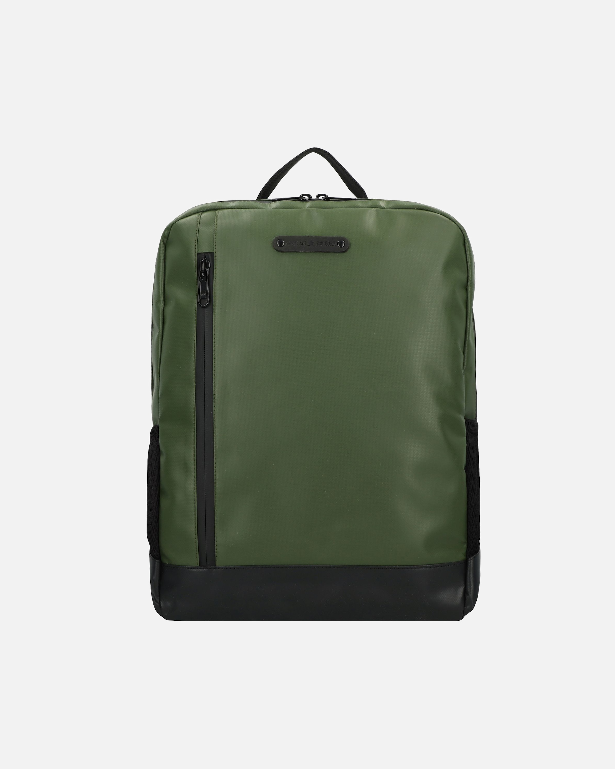 Rucksack für Männlich Greenburry Upcycled Tarpaulin Daypack olive-black