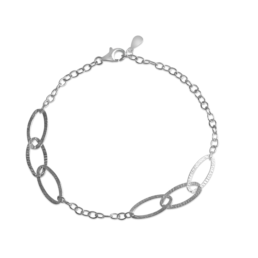 Celesta Armband 925/- Sterling Silber 20,0cm Weiss Damen
