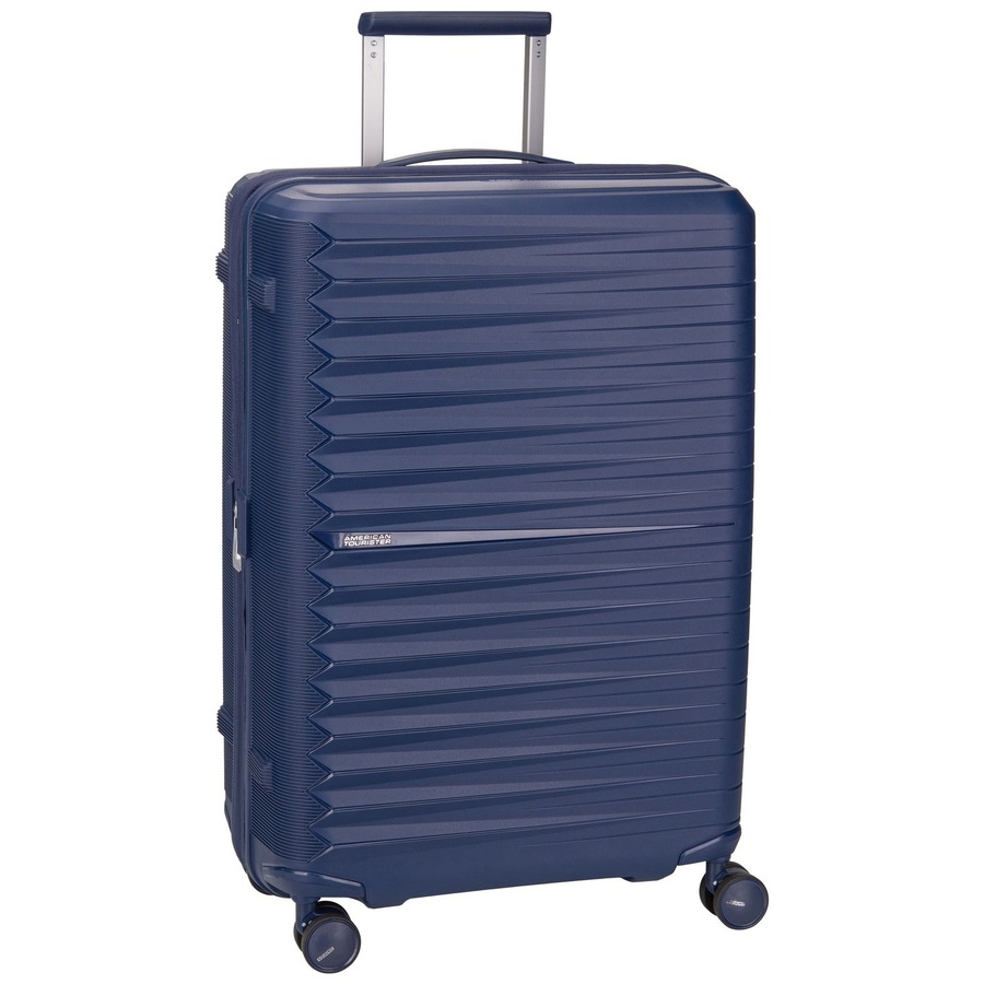 American Tourister Trolley Fastforward Spinner67 Navy Blue Violett