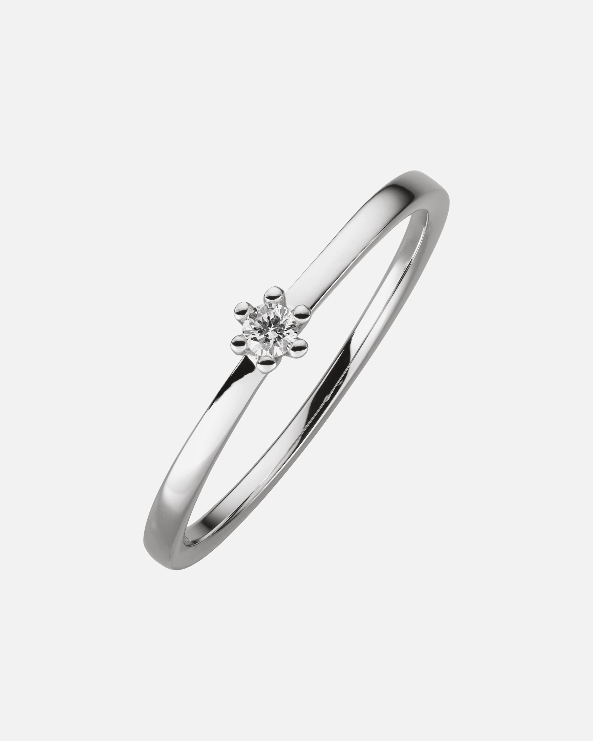 Ring für Weiblich Orolino Ring 585/- Gold Brillant weiß 0,05ct. 060 (19,1)