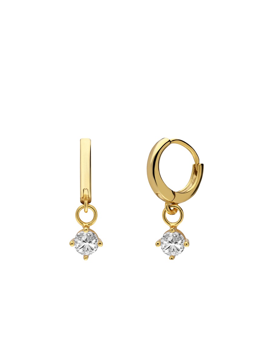 Lucardi Ohhringe 925 Silber Gold Damen