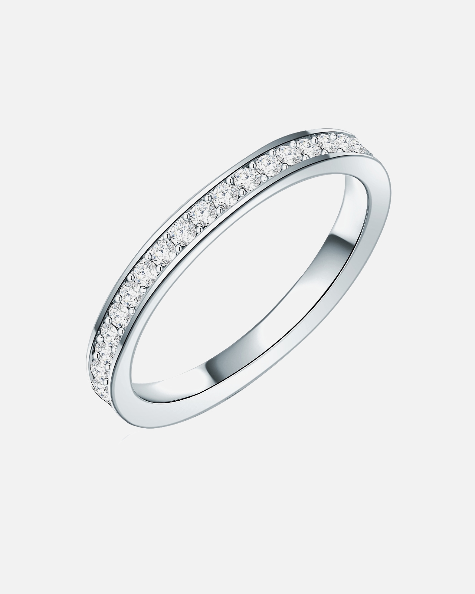 Ring für Weiblich Lulu & Jane Ring aus Messing in Silber mit verziert mit Kristallen von Swarovski® 52