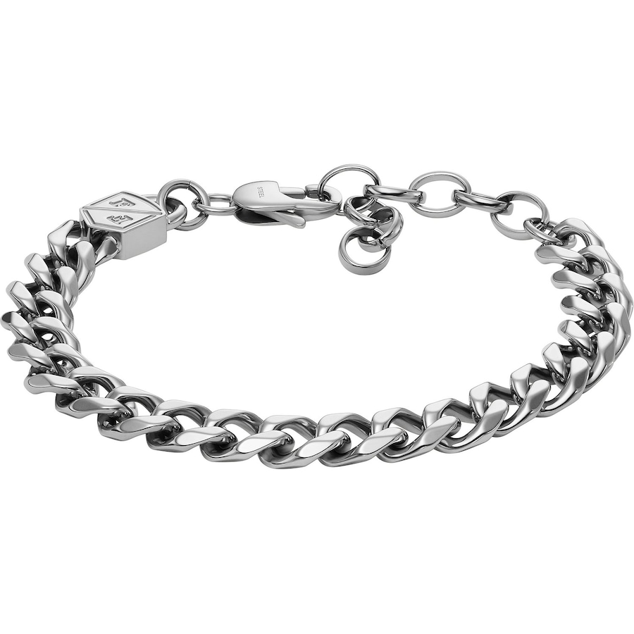 Fossil Armband Edelstahl silber Herren