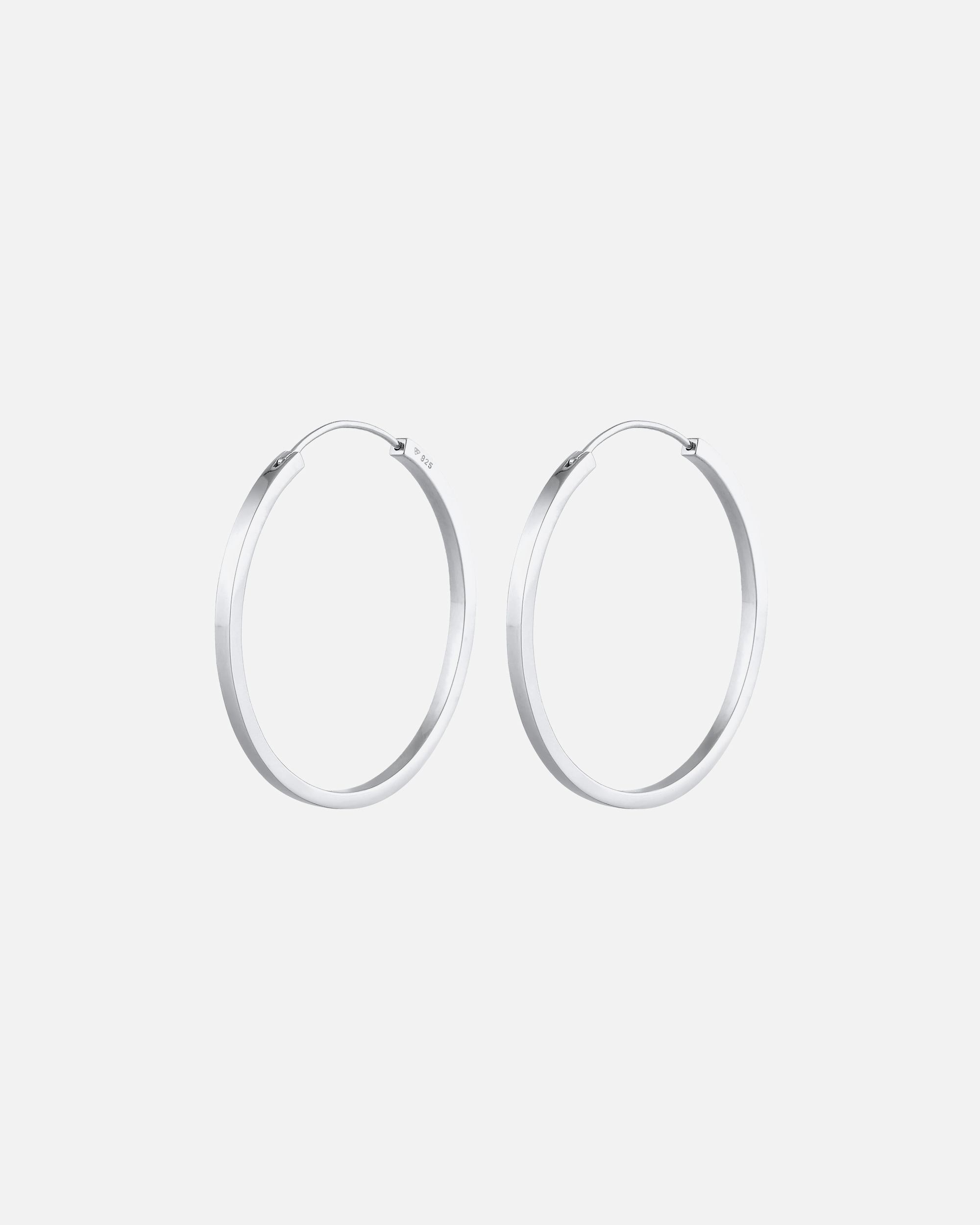 Ohrringe für Weiblich Elli PREMIUM Basic Creolen Geo 925 Silber silberfarben