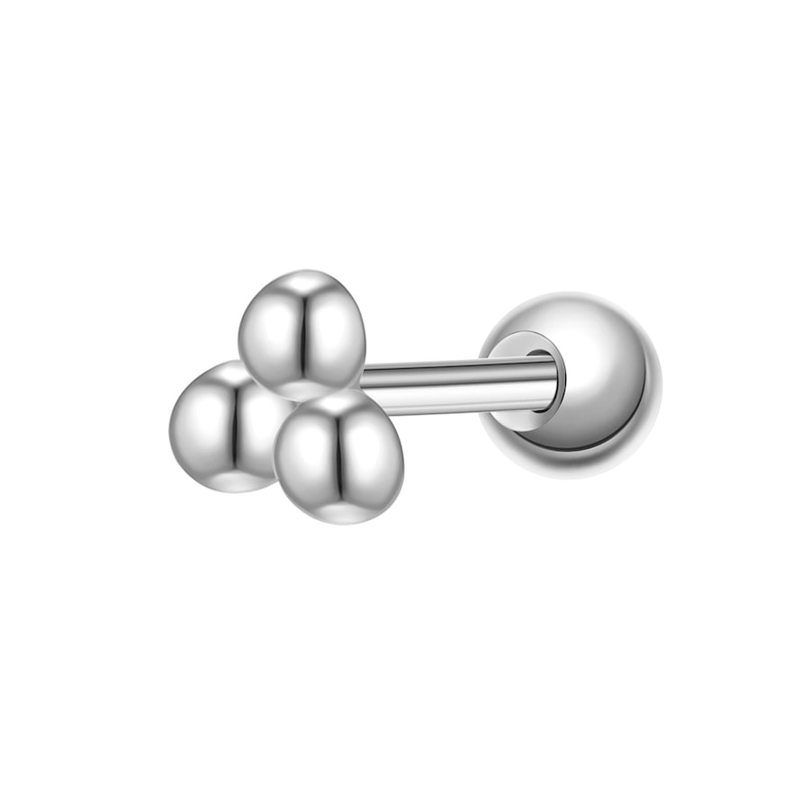 Glanzstücke München Piercing Kugeln aus Sterling Silber in silber 3,7 mm Damen