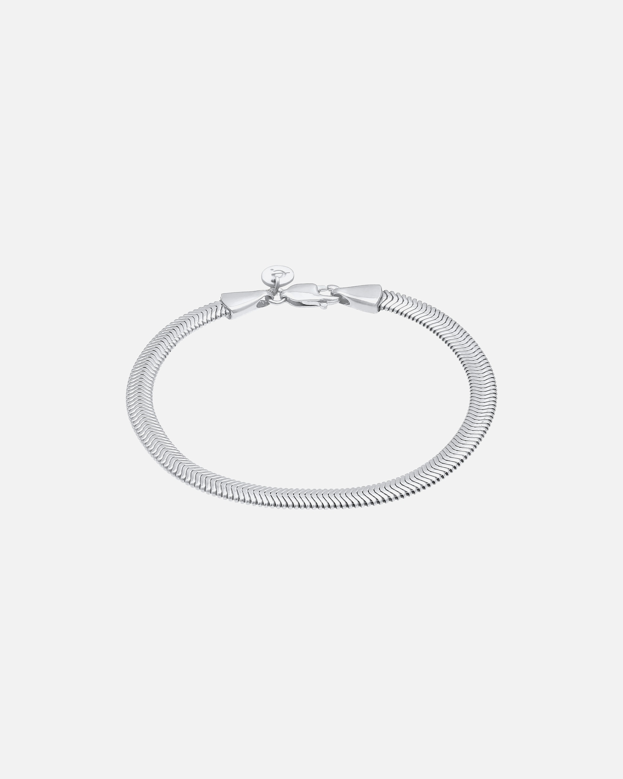 Armband für Weiblich Elli PREMIUM Elli PREMIUM Armband Flach Elegant Schlangenkette Fischgräte 925 Silber 16