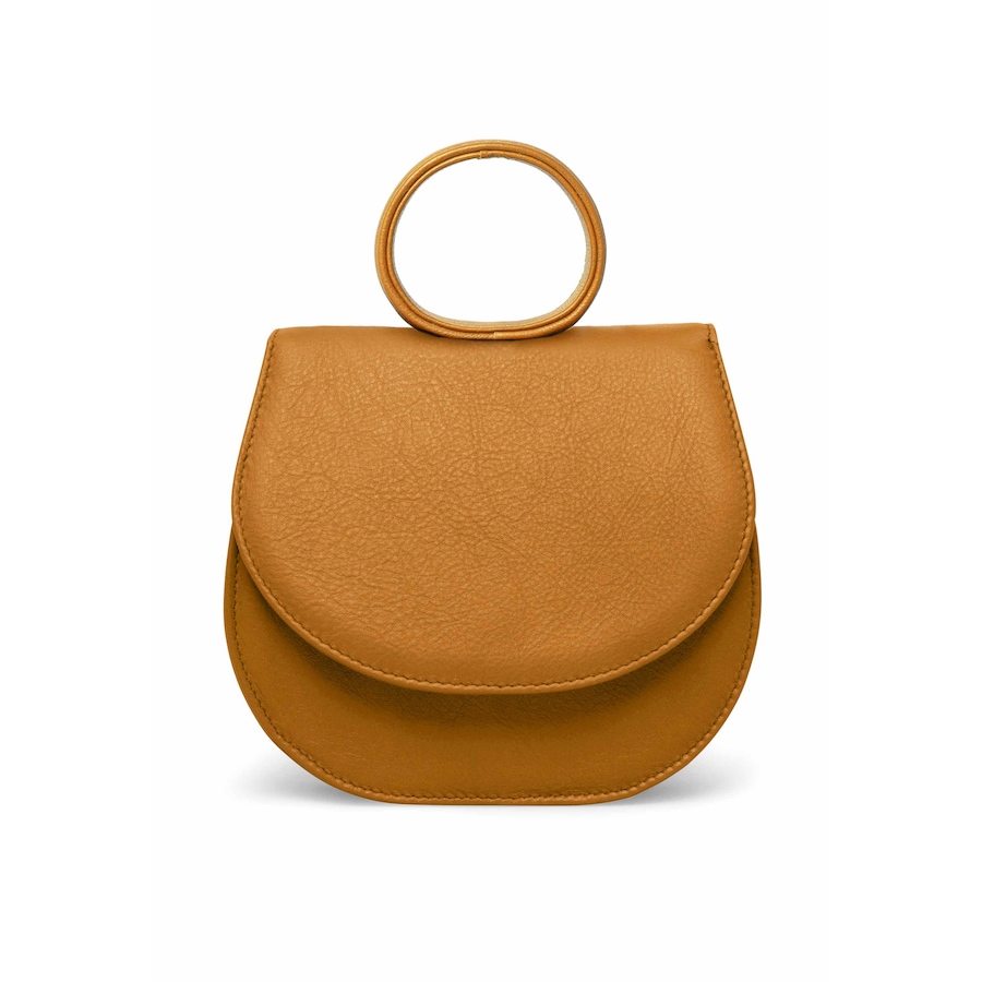 Gretchen Schultertasche Ebony Mini Loop Bag aus italienischem Kalbsleder gelb