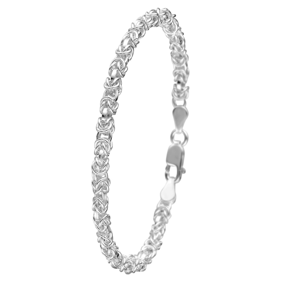 Lucardi Armband 925 Silber silbern 19.0mm Damen