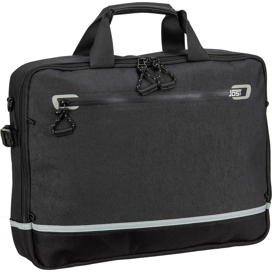 Jost Aktentasche Lillehammer Business Bag 1 Comp Black Schwarz Herren