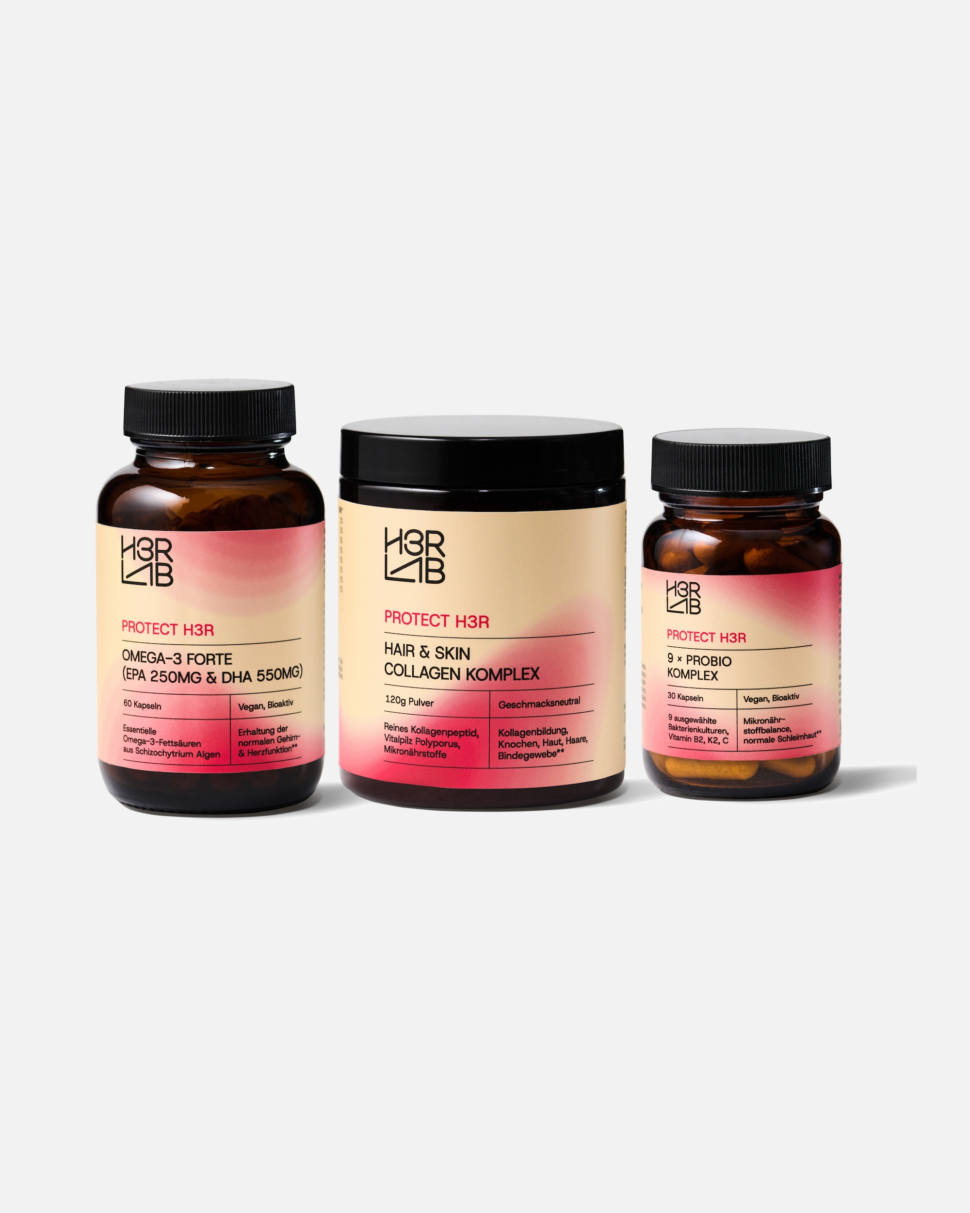 Nahrungsergänzungsmittel für Weiblich H3R LAB Default Brand Line Gut & Glow Bundle Gut & Glow Bundle