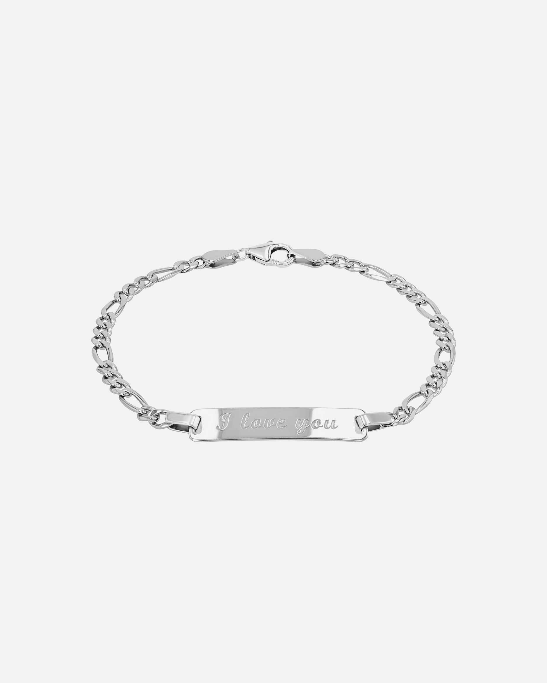 Armband für Unisex amor Identarmband Silber