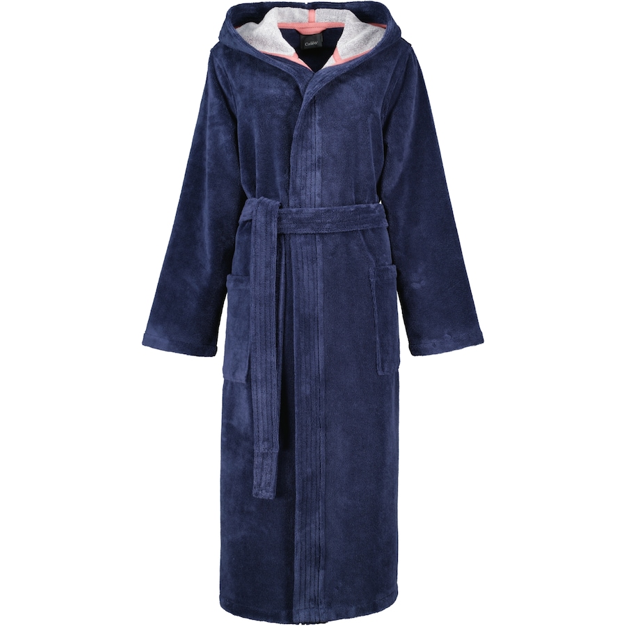 Cawö Bademäntel Damen Kapuze Doubleface 830 marine - 12 M