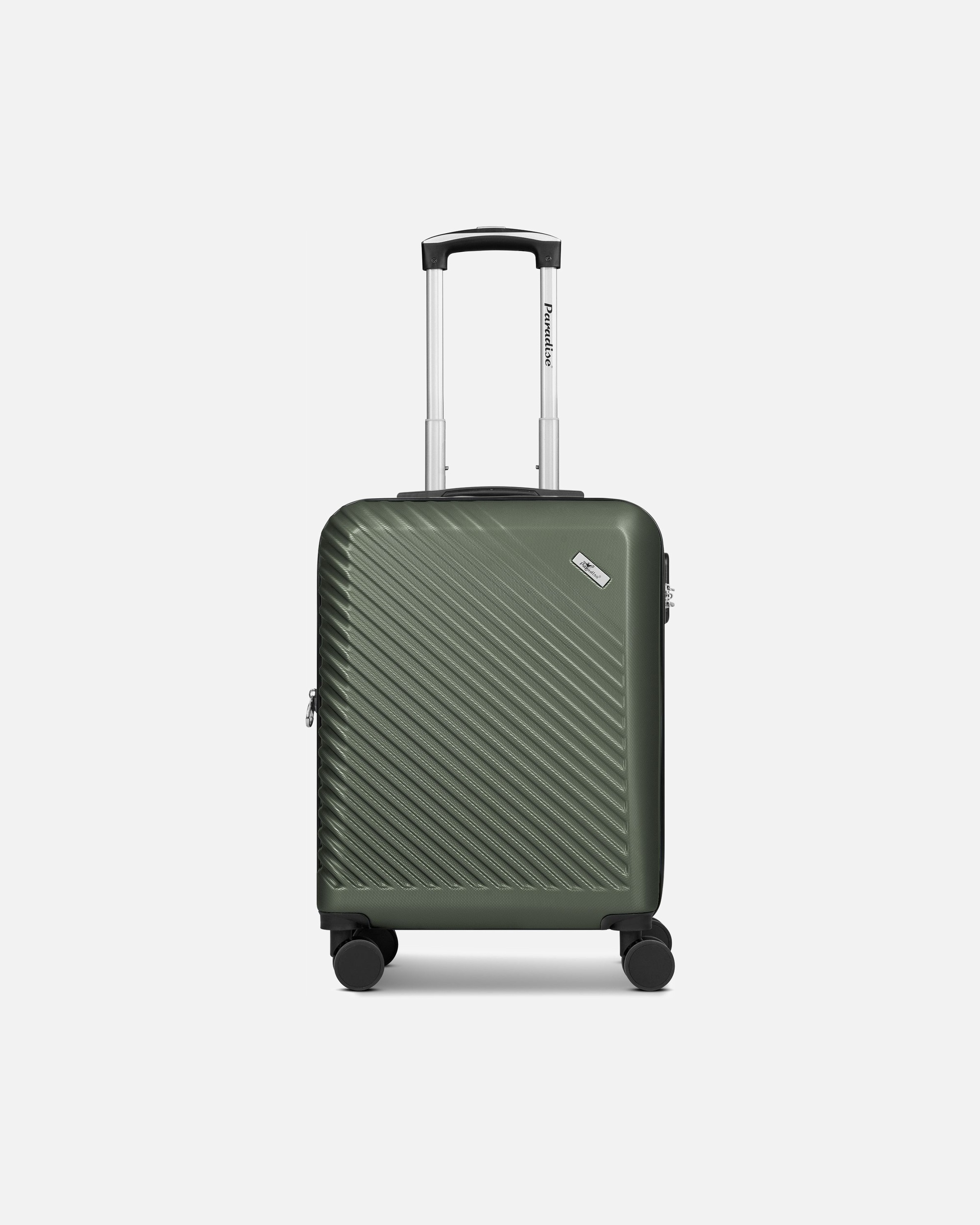 Handgepäckkoffer für Männlich CHECK.IN Paradise 2.0 4 Rollen Kabinentrolley S 55 cm mit Dehnfalte olive