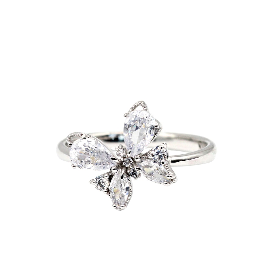 LEIS Ring 925/- Sterling Silber Zirkonia weiß 058 (18,5) Damen