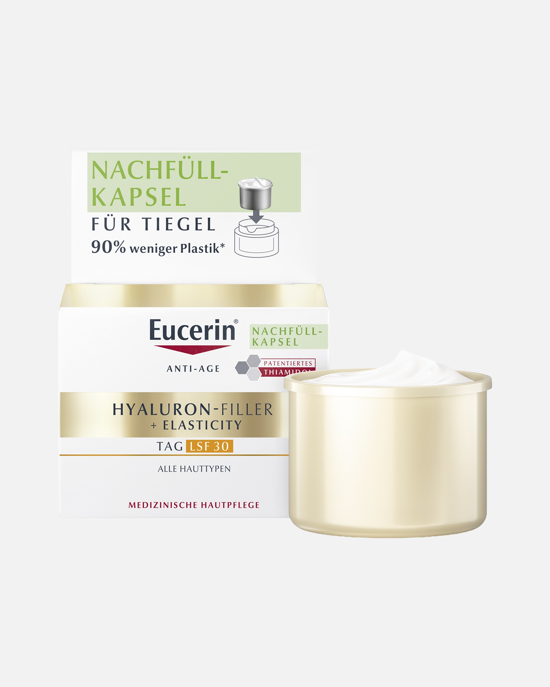 Anti-Aging Pflege für Unisex Eucerin Anti-Age Hyaluron-Filler + Elasticity Tag LSF 30 Refill 50 ml