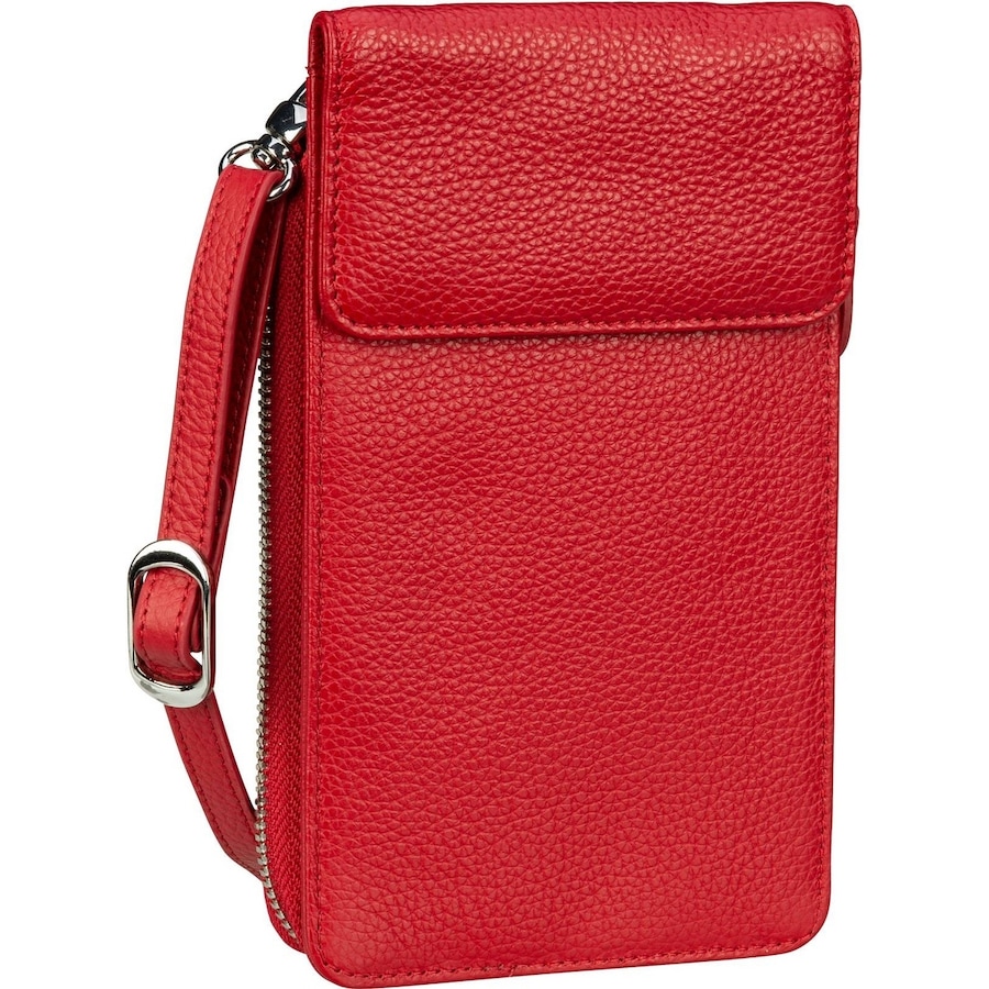 Golden Head Palma Handytasche RFID Leder 10,5 cm Umhängetasche Protect 4045 Rot Damen