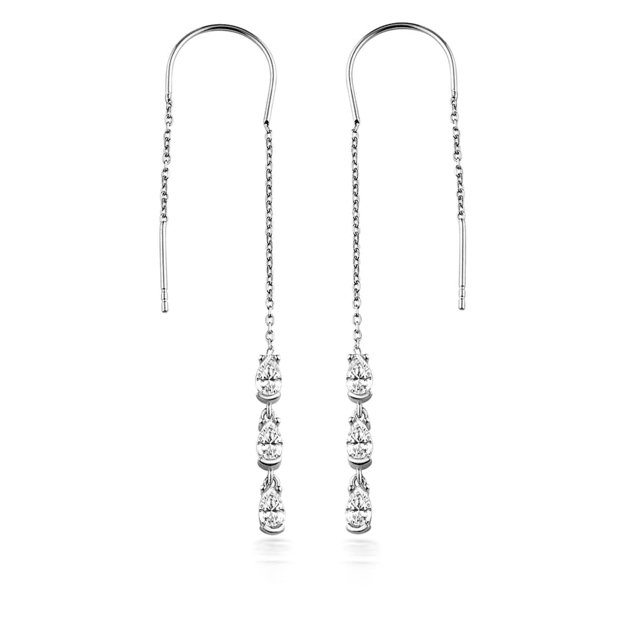 dKeniz Ohrhänger 925/- Sterling Silber Zirkonia weiß Weiß Damen