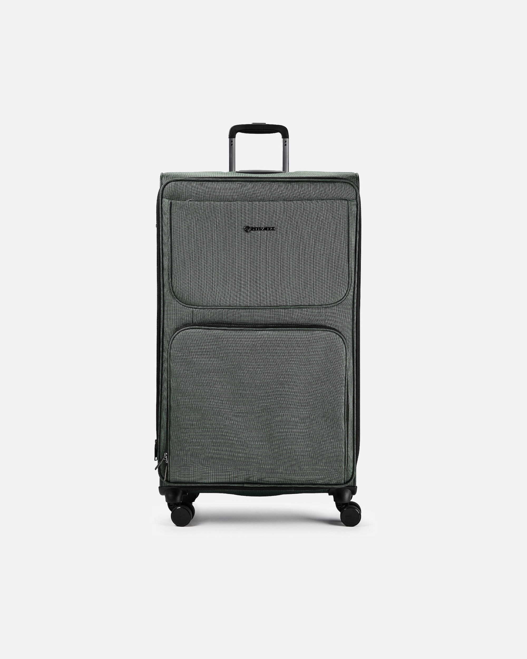 Trolley für Männlich Stratic Bendigo Light Plus 4-Rollen Trolley 84 cm Laptopfach dark green