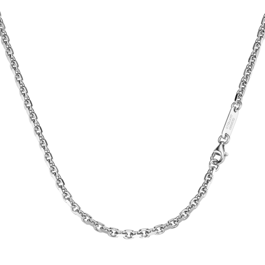 Giorgio Martello Milano Kette Ankerkette, diamantiert, massiv, Silber 925 50 cm