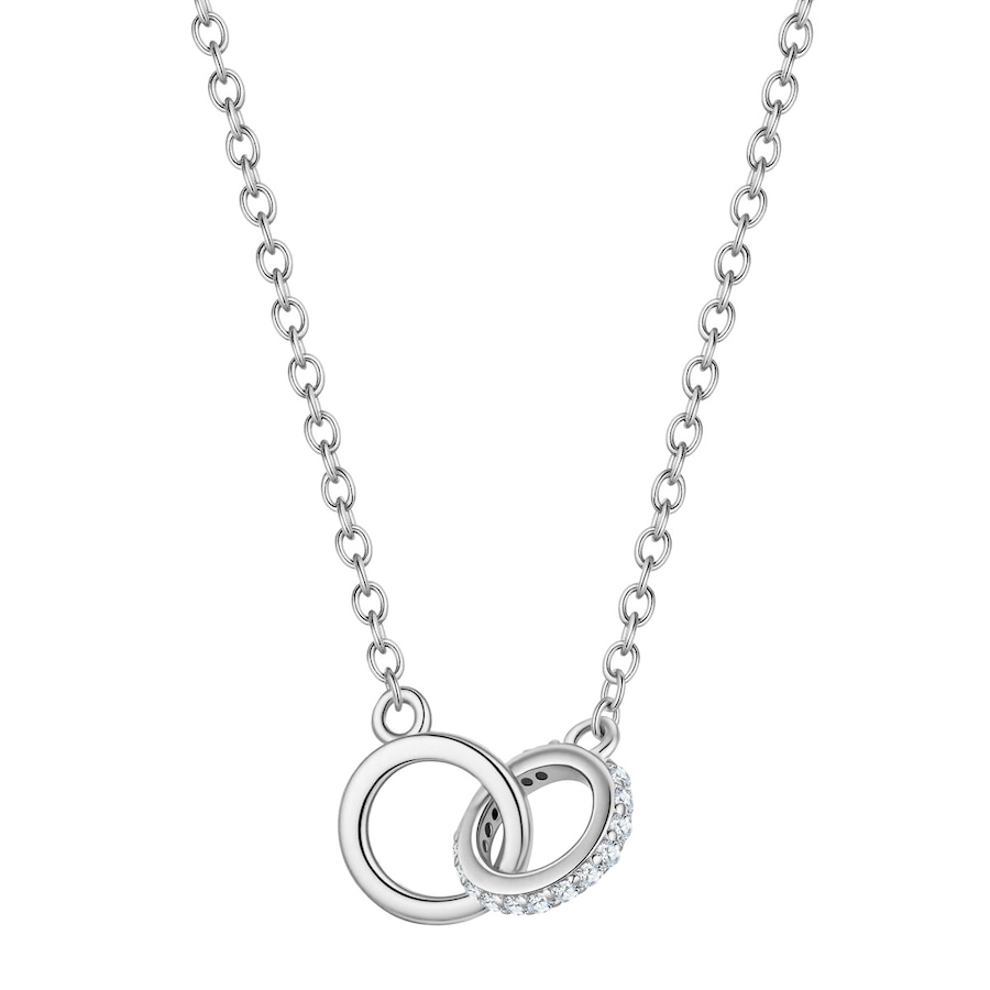 Glanzstücke München Halskette aus Sterling Silber in silber mit Zirkonia 40,0 cm Basiskette + 5,0 Verlängerung Damen