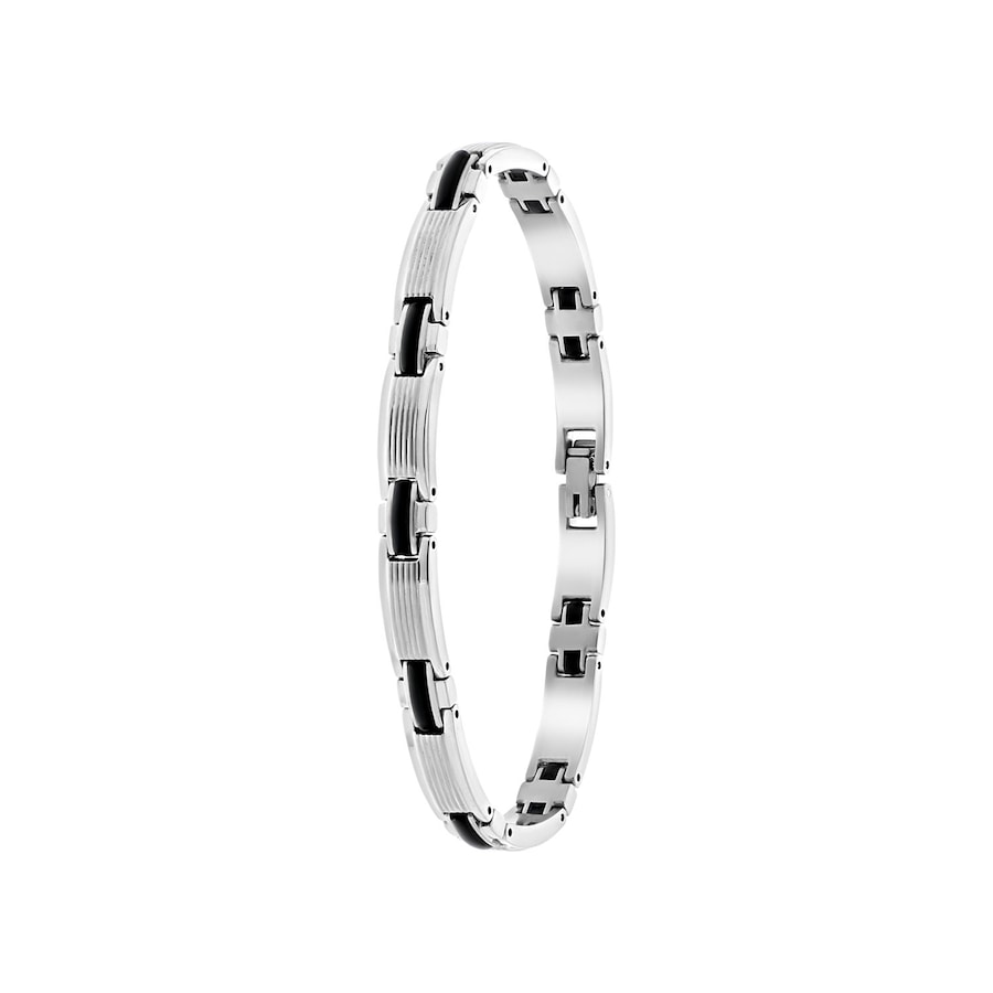 Lucardi Armband Stahl - silbern Damen