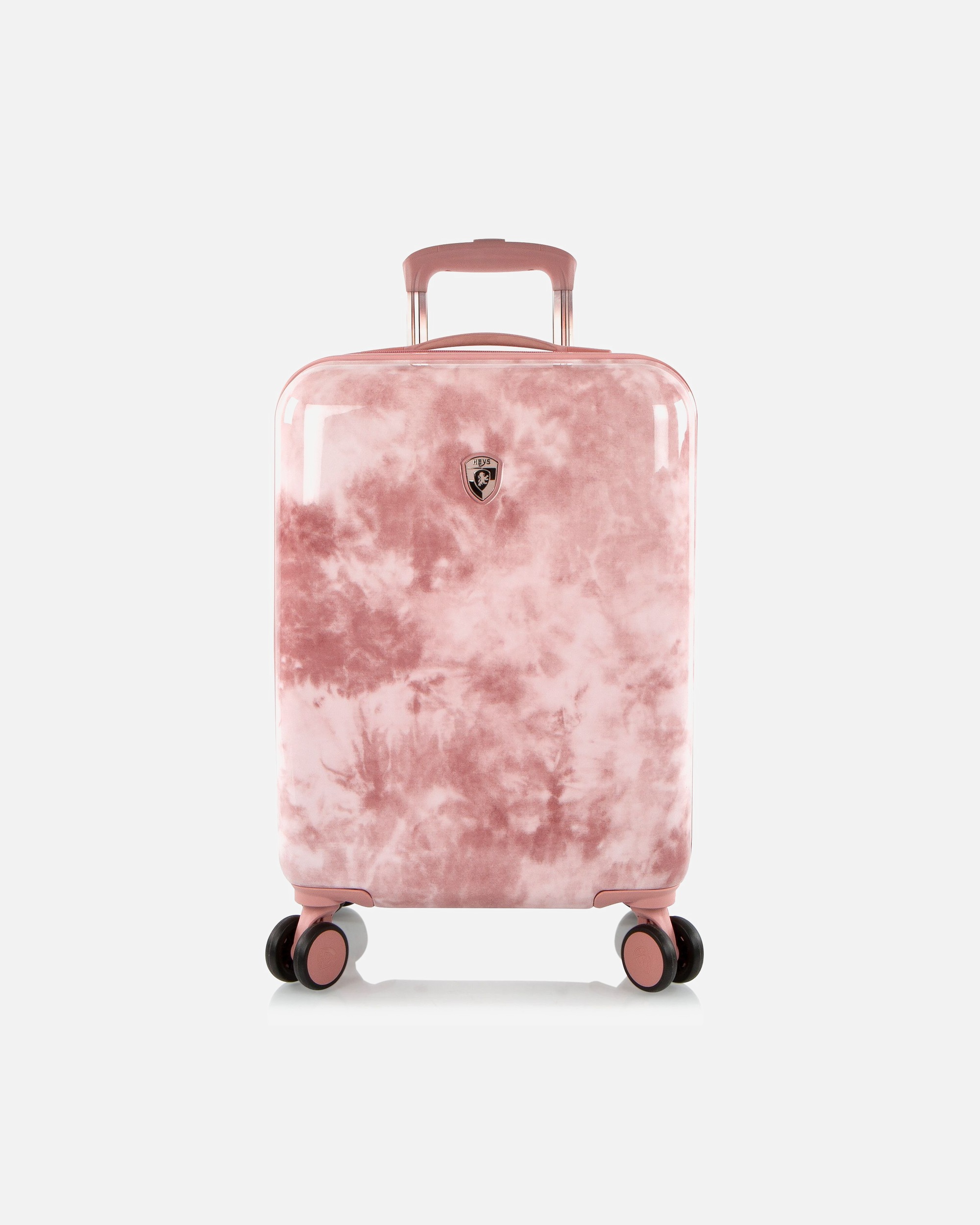 Handgepäckkoffer für Männlich Heys Black Camo 4 Rollen Kabinentrolley S 53 cm mit Dehnfalte rose