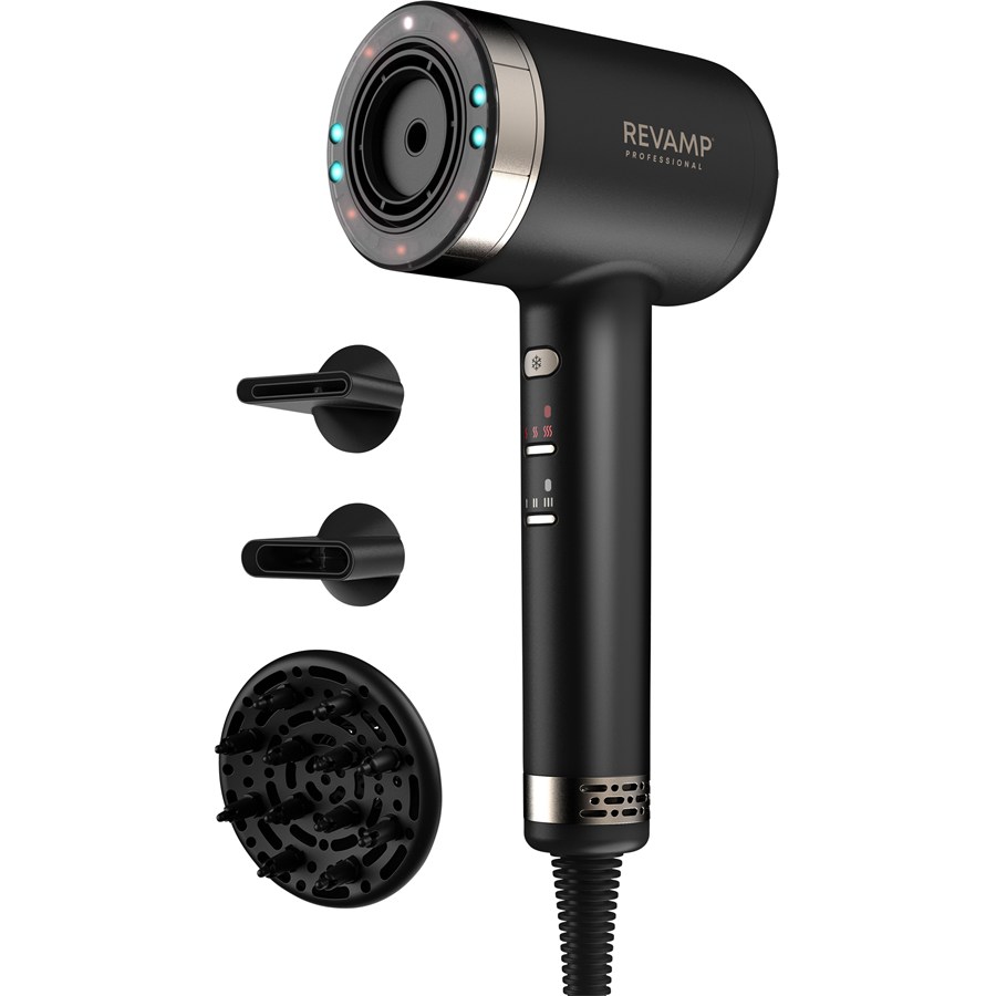 Revamp Tri-Care Infrared Ionic Hair Dryer DR-7250-EU Schwarz