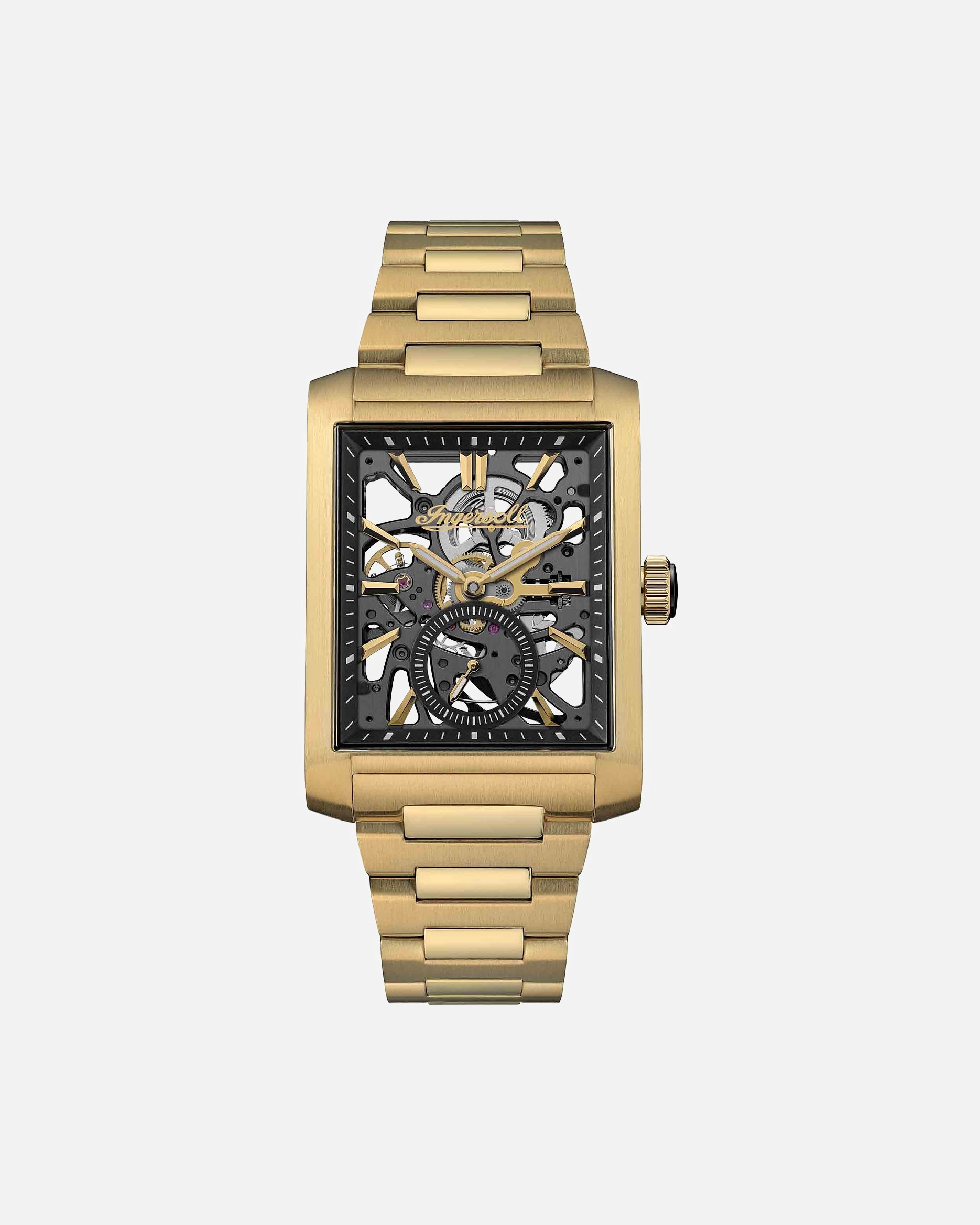 Uhr für Männlich Ingersoll Herrenuhr Edelstahl gold