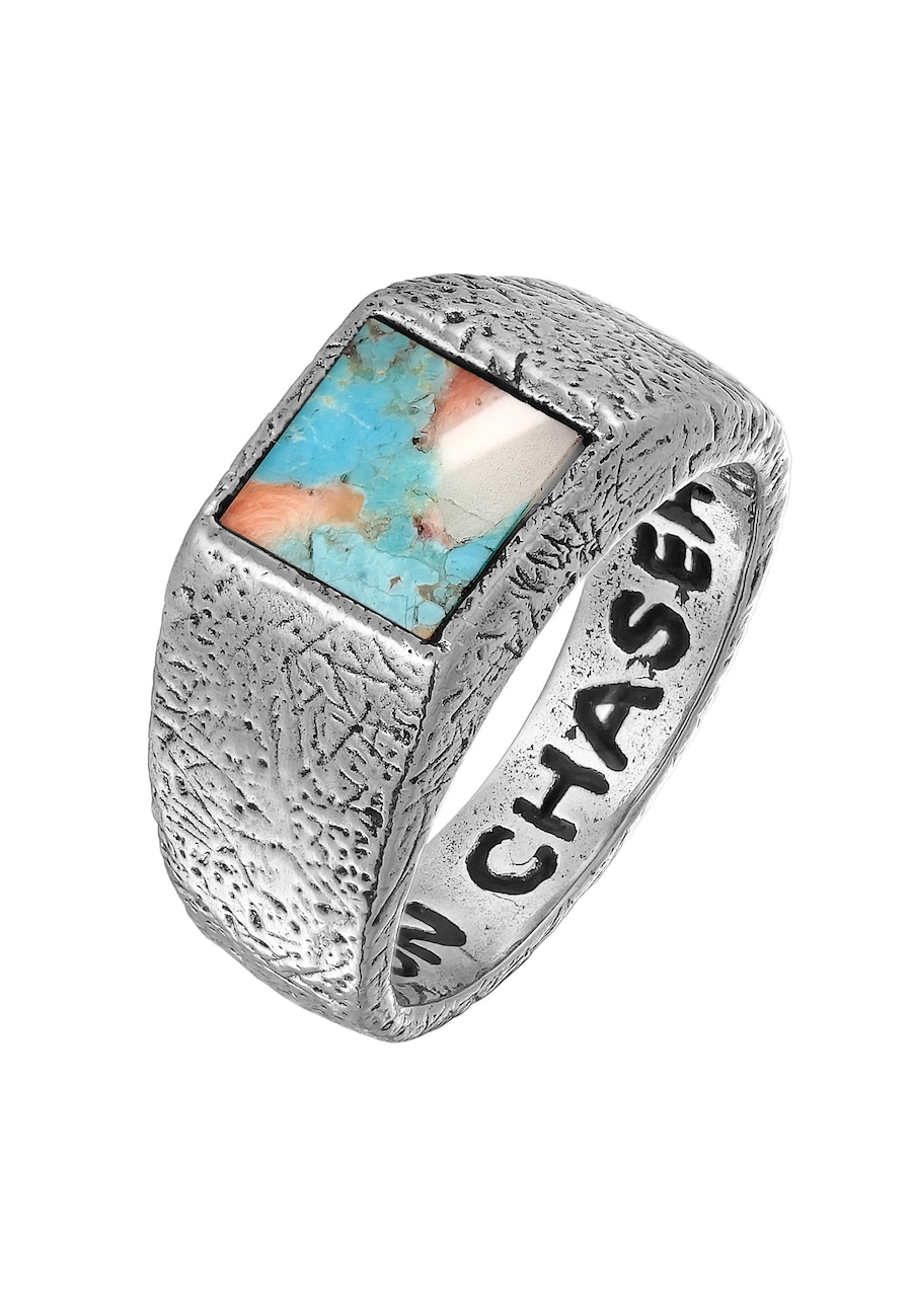 Haze & Glory Siegelring Sun und Sea 925 Silber 60 Herren