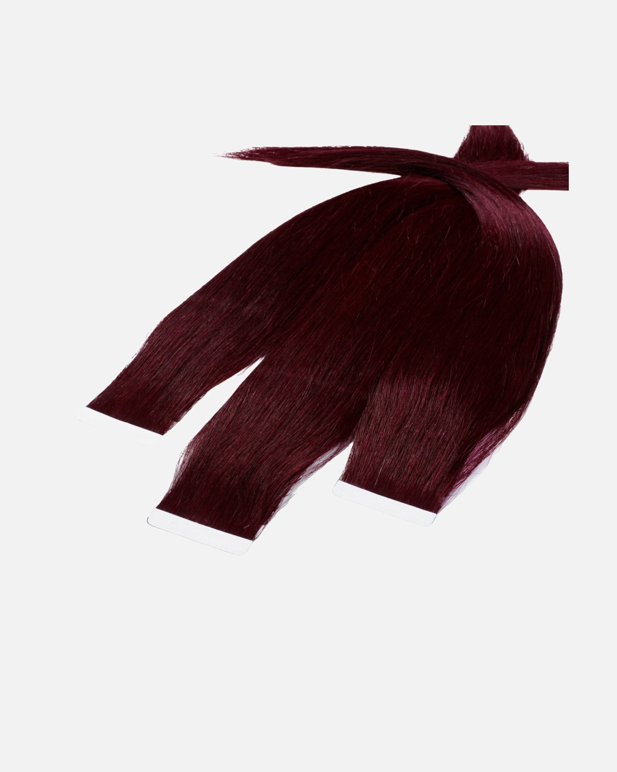 Extensions für Weiblich hair2heart Tape Extensions Echthaar #55/66 Hellbraun Intensiv Violett-Intensiv 60cm