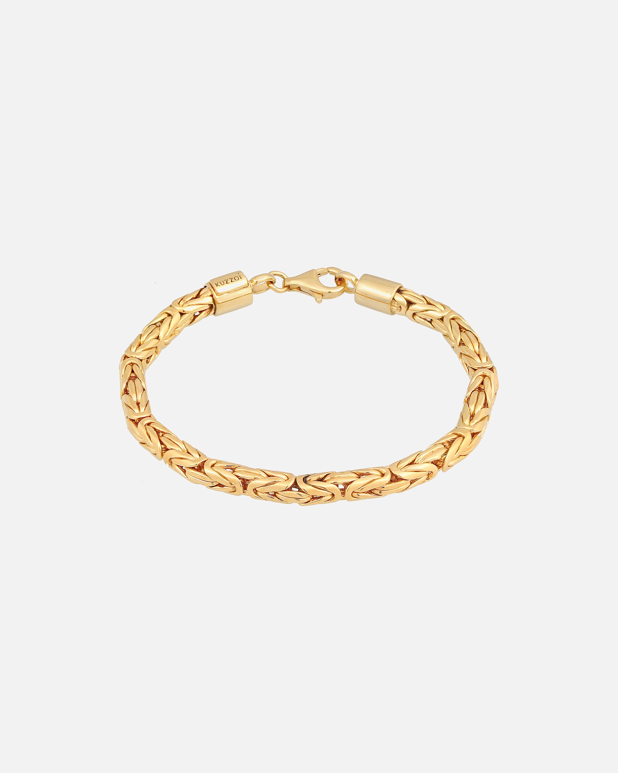 Armband für Männlich KUZZOI Herren Königskette Rund 925 Silber 19