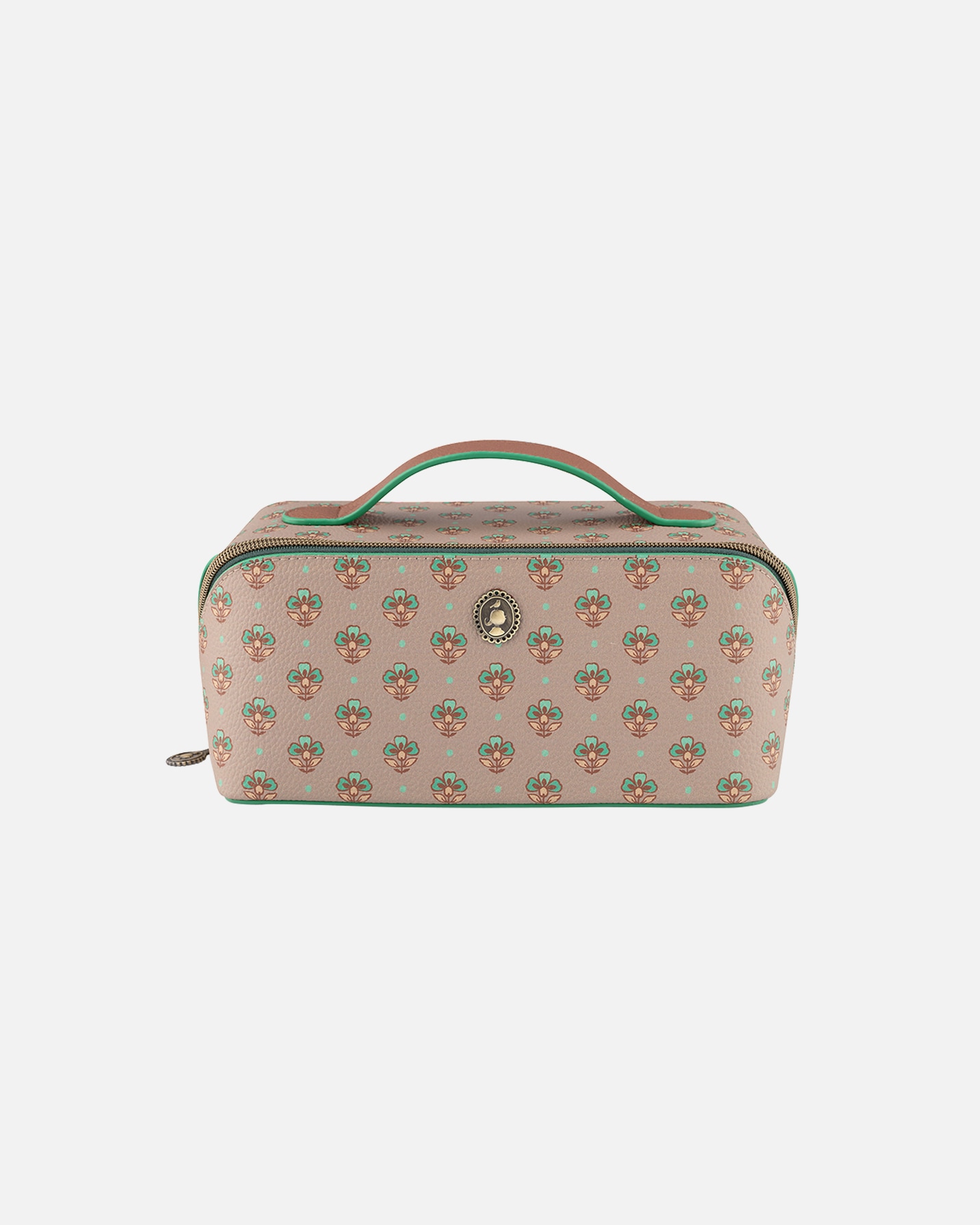 Kosmetiktasche für Unisex PIP Studio Cyrille Kosmetiktasche Mittel Jaipur Flower KHAKIGREEN