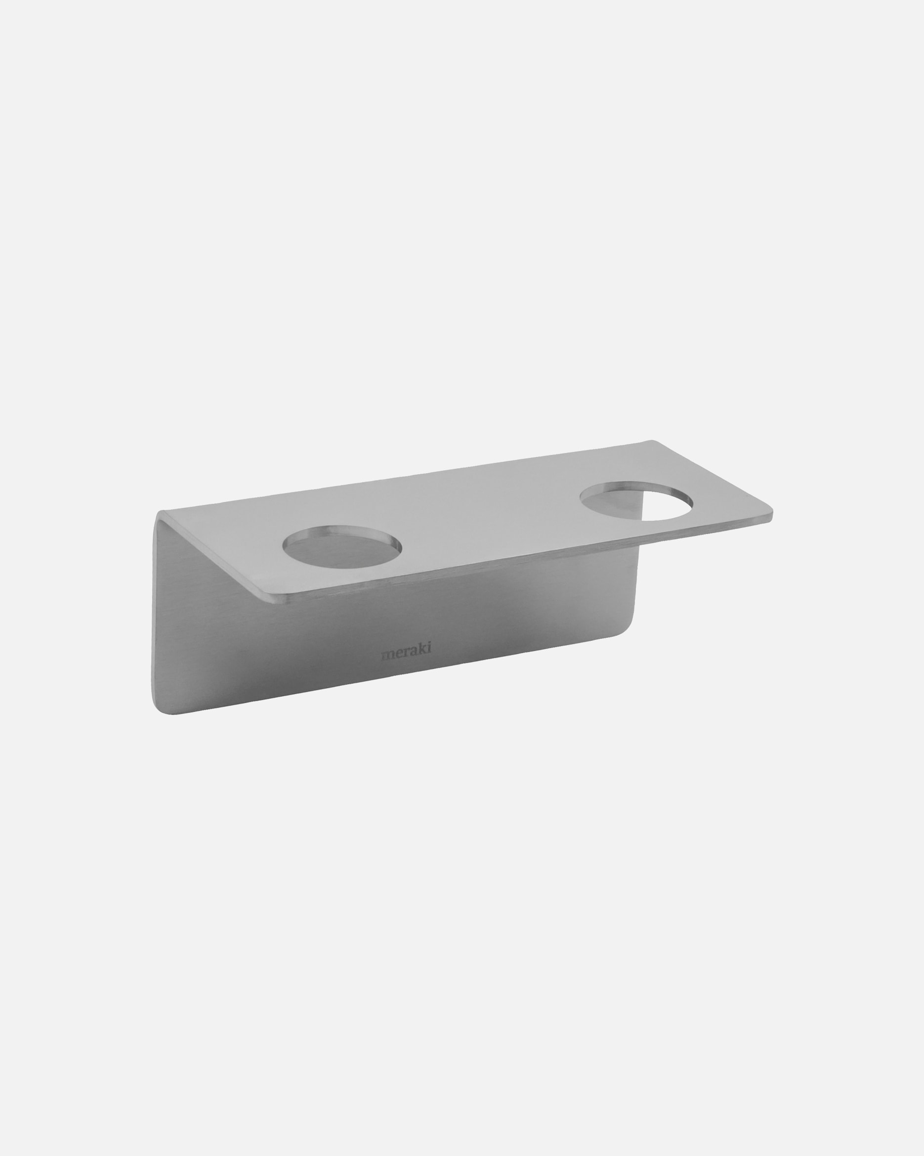 Bad-Accessoire für Unisex Meraki Default Brand Line Wandhalterung 'MK' Brushed silver finish