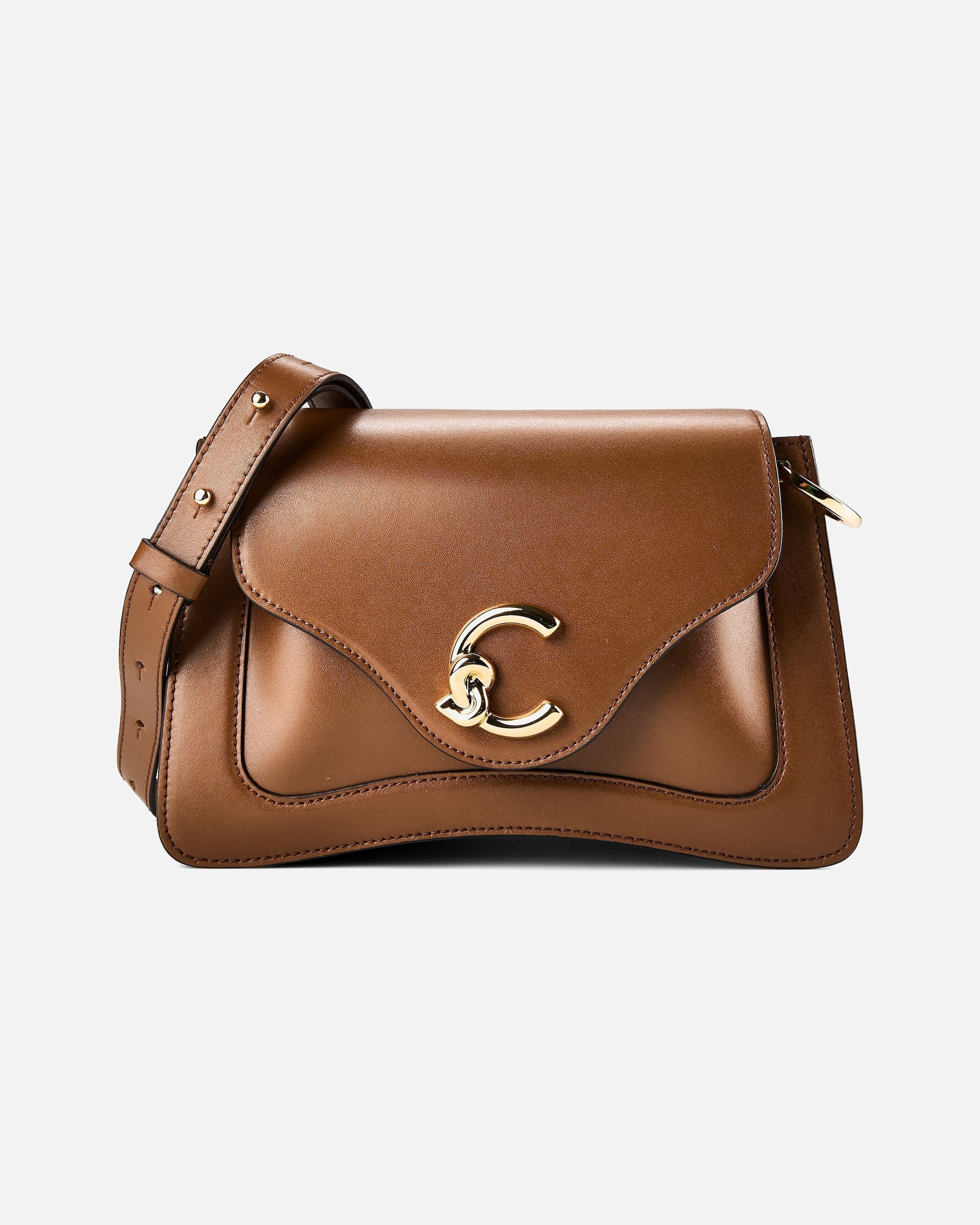 Tasche für Weiblich Coccinelle C-Me Schultertasche cognac