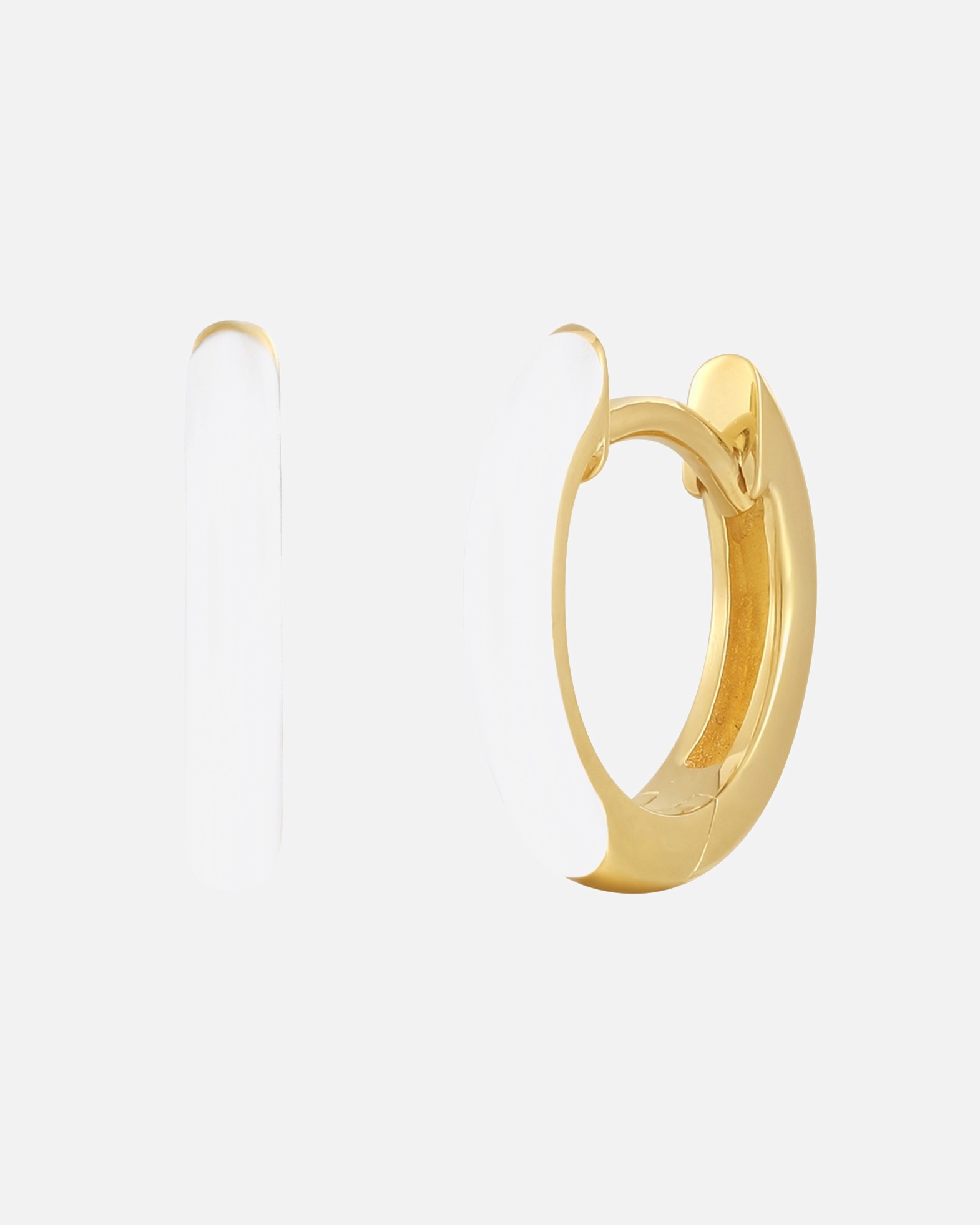 Creolen für Weiblich Glanzstücke München Creolen Sterling Silber in Gelbgold 12,4 mm