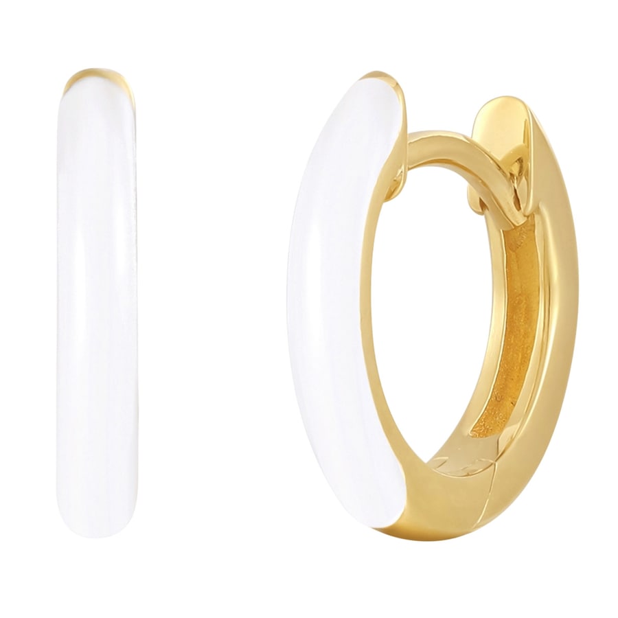 Glanzstücke München Creolen Sterling Silber in Gelbgold 12,4 mm Damen