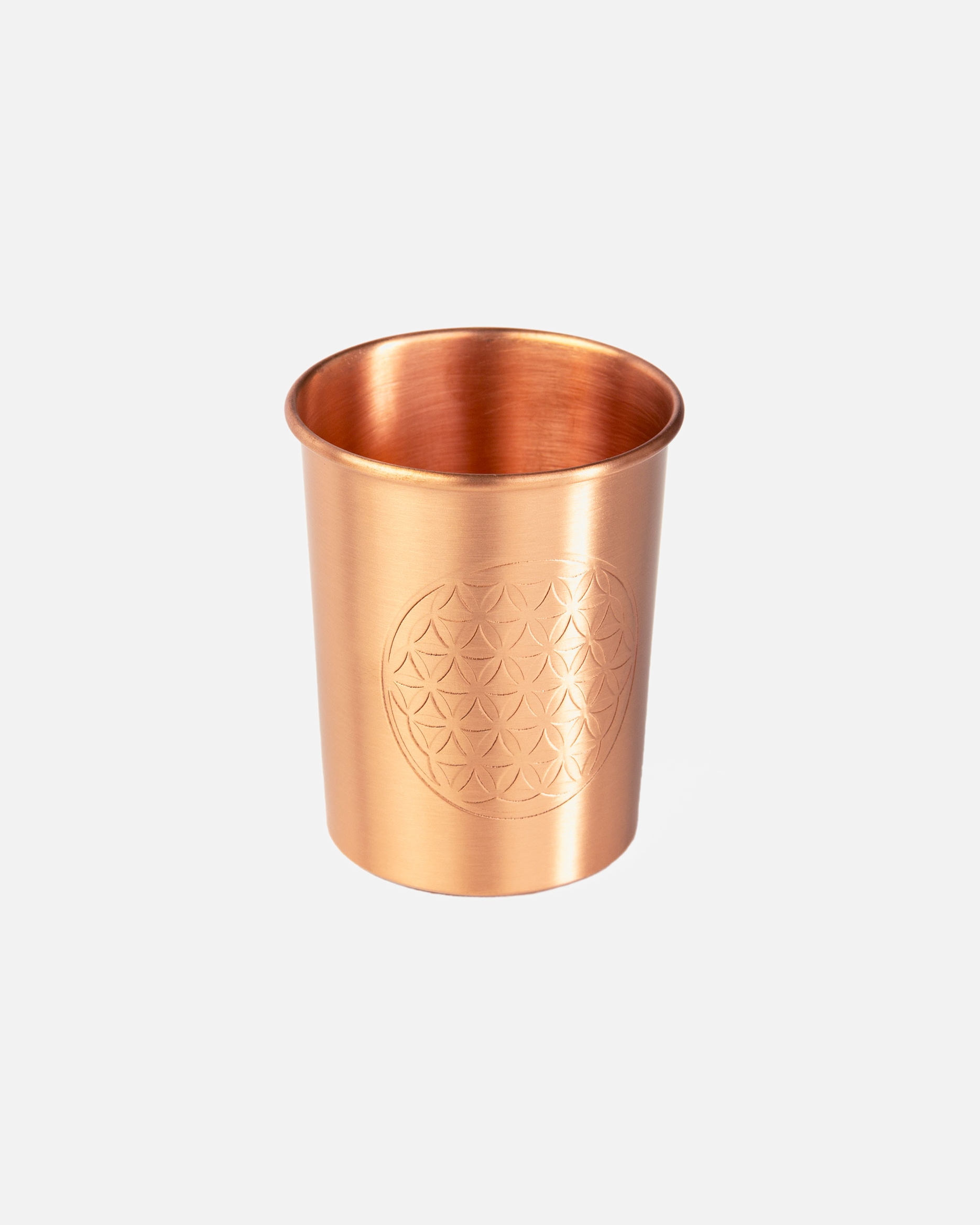 Fitnesszubehör für Unisex bodhi Kupferbecher, 2er Set, 250 ml Blume des Lebens