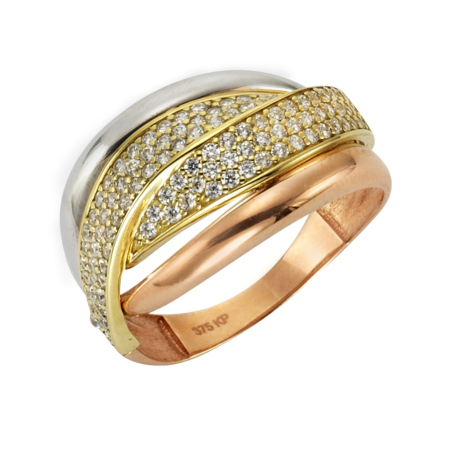 Fascination by Ellen K. Ring 375/- Gold Zirkonia weiß 016 (50,5) Damen