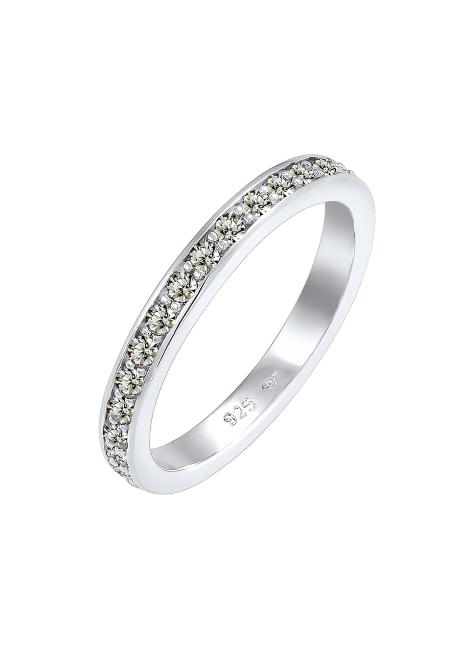 Elli Bandring Memoire Glas Kristalle 925 Silber vergoldet 54 Damen