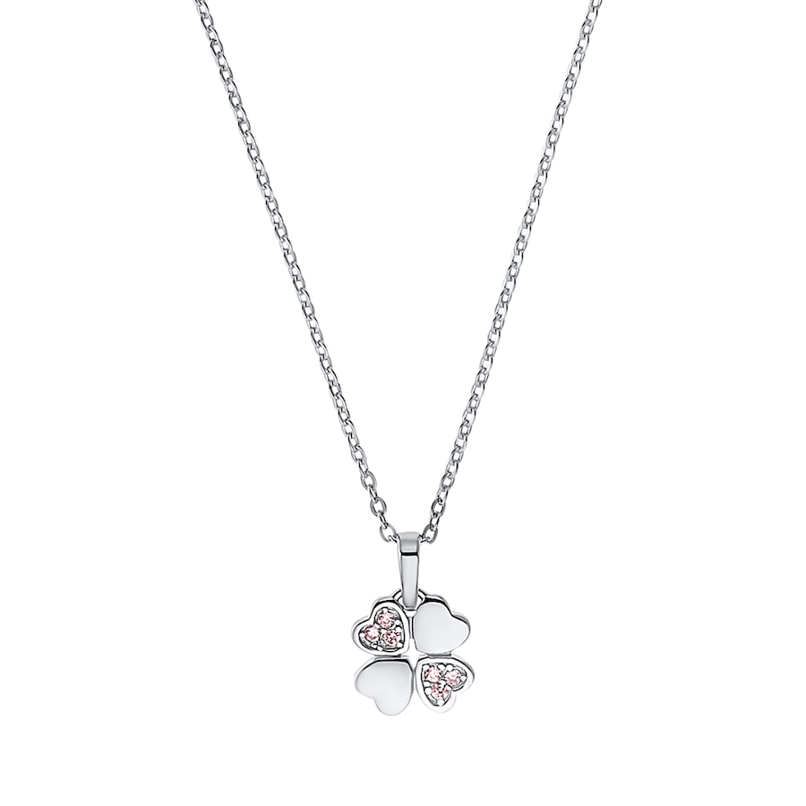 amor Kette mit Anhänger Silber Weiss Damen